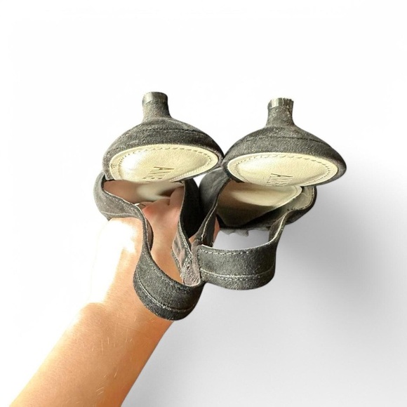 Anne Klein Black Suede Slingback Kitten Heels (Size 5.5) - Picture 4 of 4